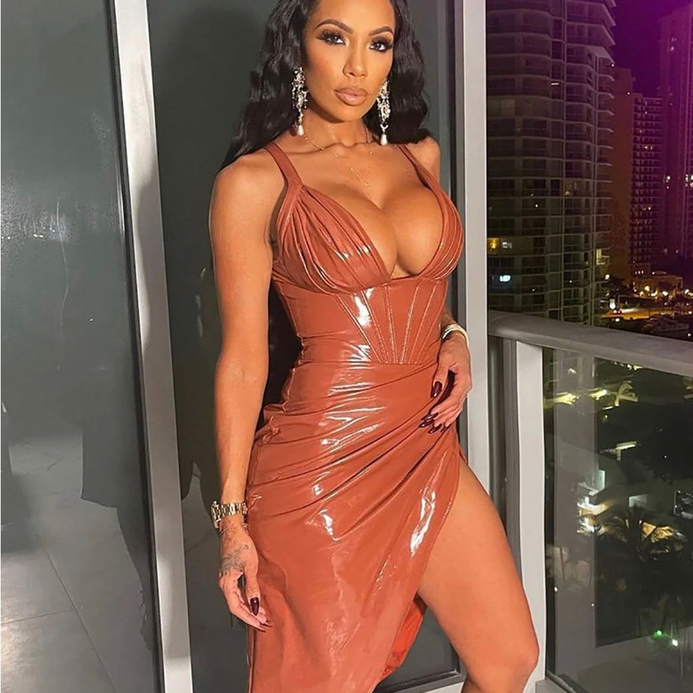 Fashion Nova latex dress